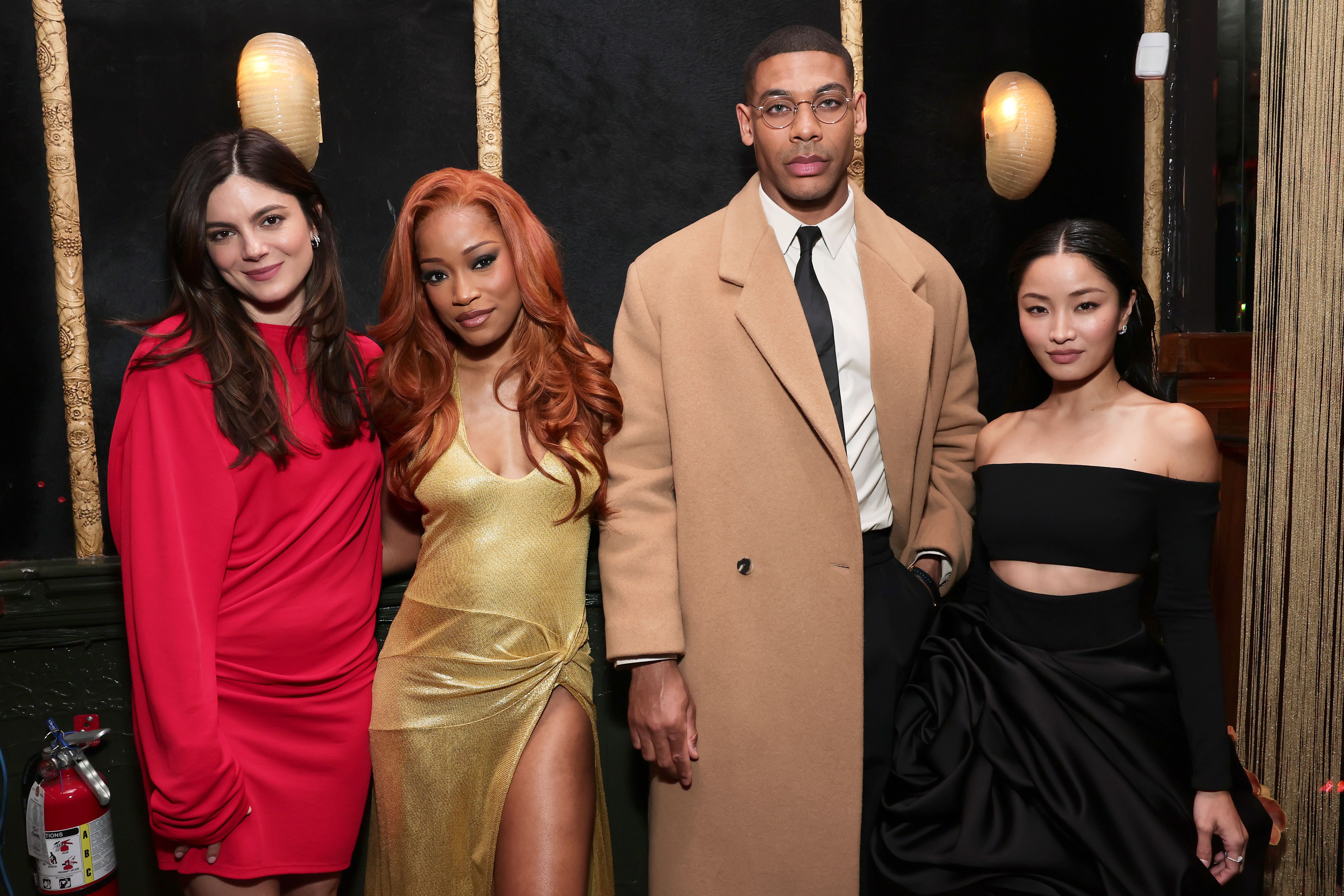 LOS ANGELES, CALIFORNIA - FEBRUARY 26: (L-R) Monica Barbaro, Keke Palmer, Aaron Pierre and Anna Sawai attend Vanity Fair and Instagram Celebrate Vanities: A Night for Young Hollywood at Bar Marmont on February 26, 2025 in Los Angeles, California.  (Photo by Emma McIntyre/Getty Images for Vanity Fair)