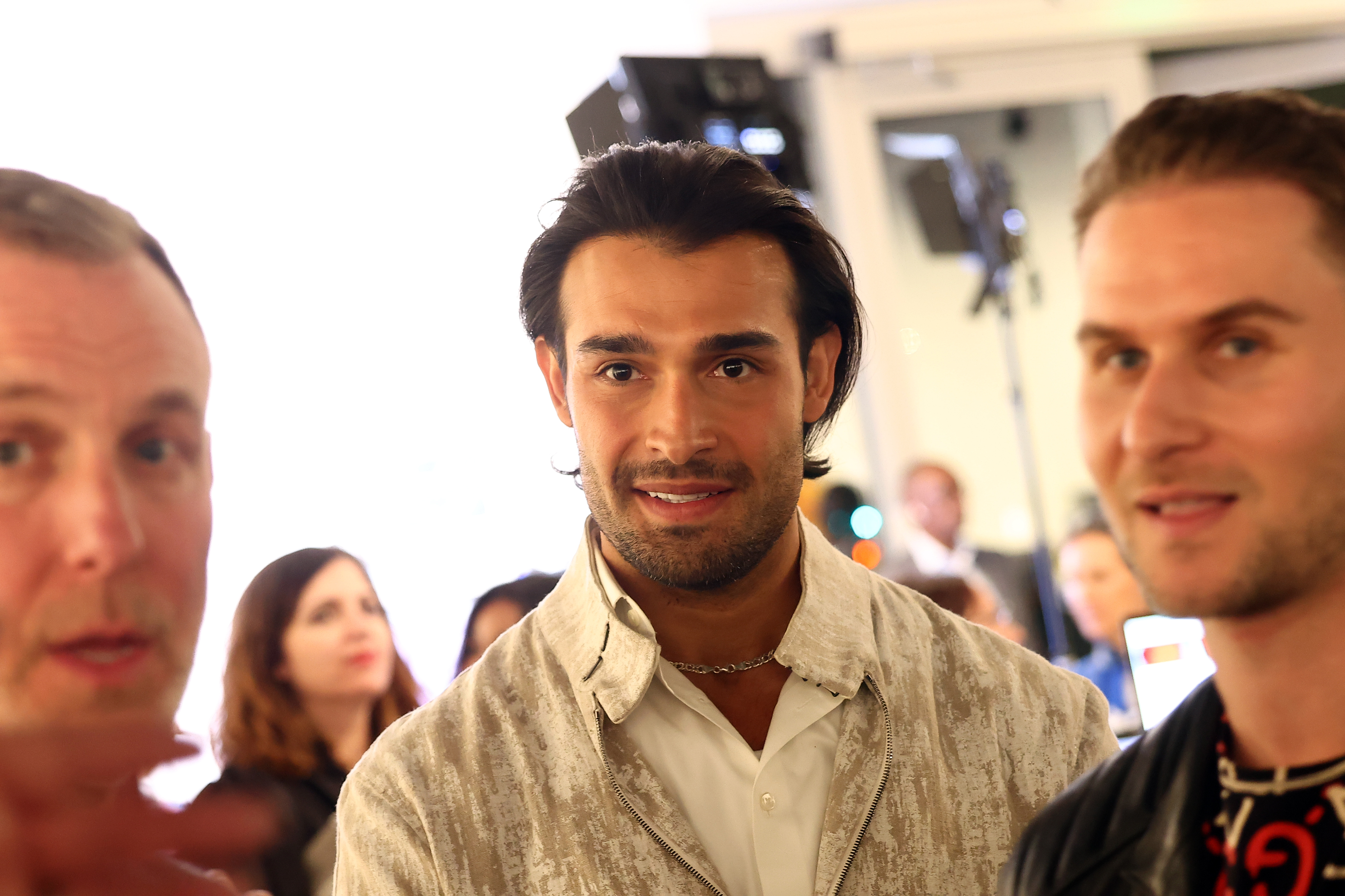 LOS ANGELES, CALIFORNIA - FEBRUARY 27: Sam Asghari attends the Celebrities And Artists Unite At Project Angel Food's ANGEL ART 2025 at Bonhams on February 27, 2025 in Los Angeles, California. (Photo by Tommaso Boddi/Getty Images for Project Angel Food)