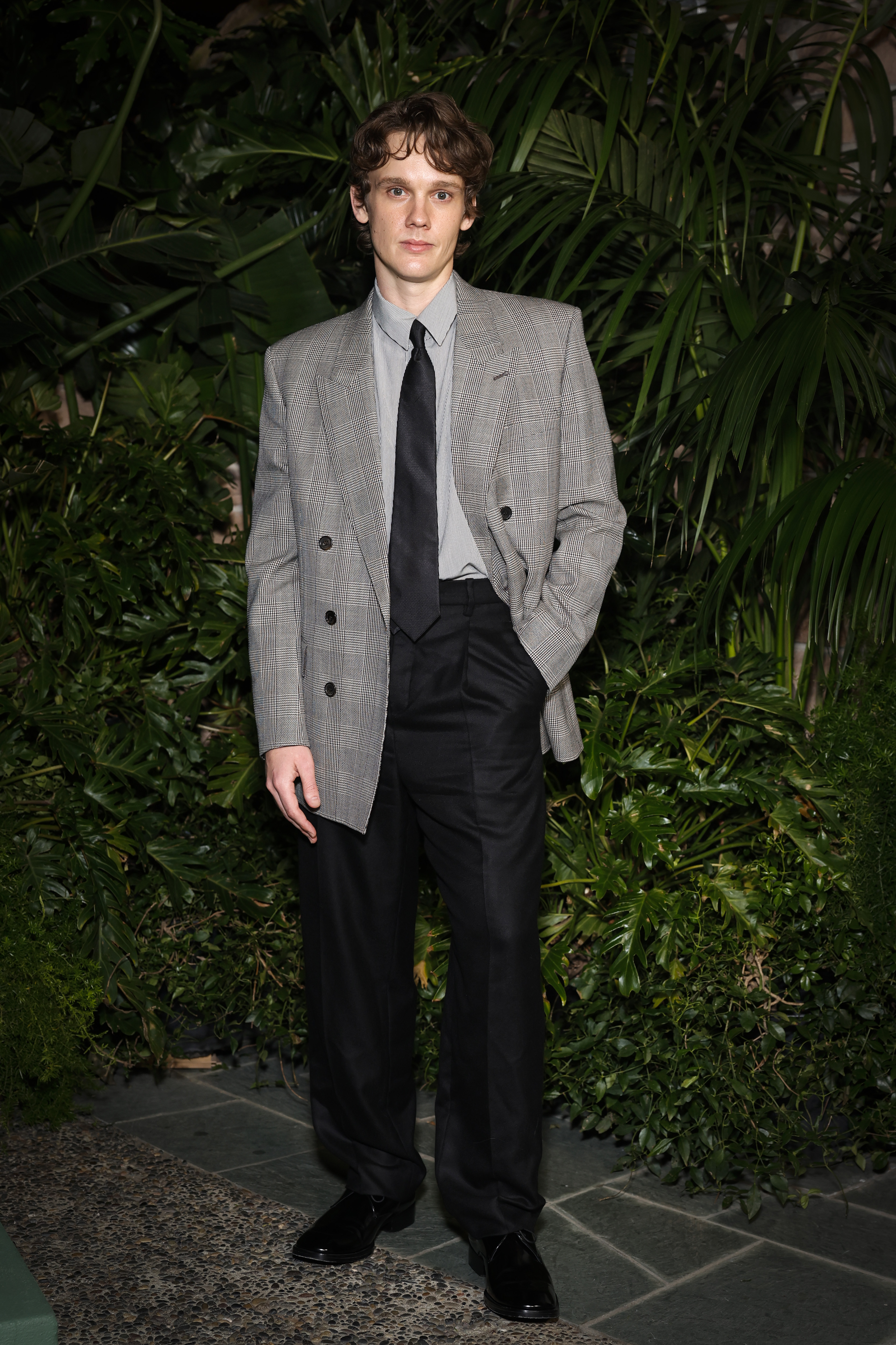 LOS ANGELES, CALIFORNIA - FEBRUARY 28: Hunter Doohan 
attends the Saint Laurent x Vanity Fair Pre-Oscar Dinner on February 28, 2025 in Los Angeles, California. (Photo by Stefanie Keenan/Getty Images for Saint Laurent )