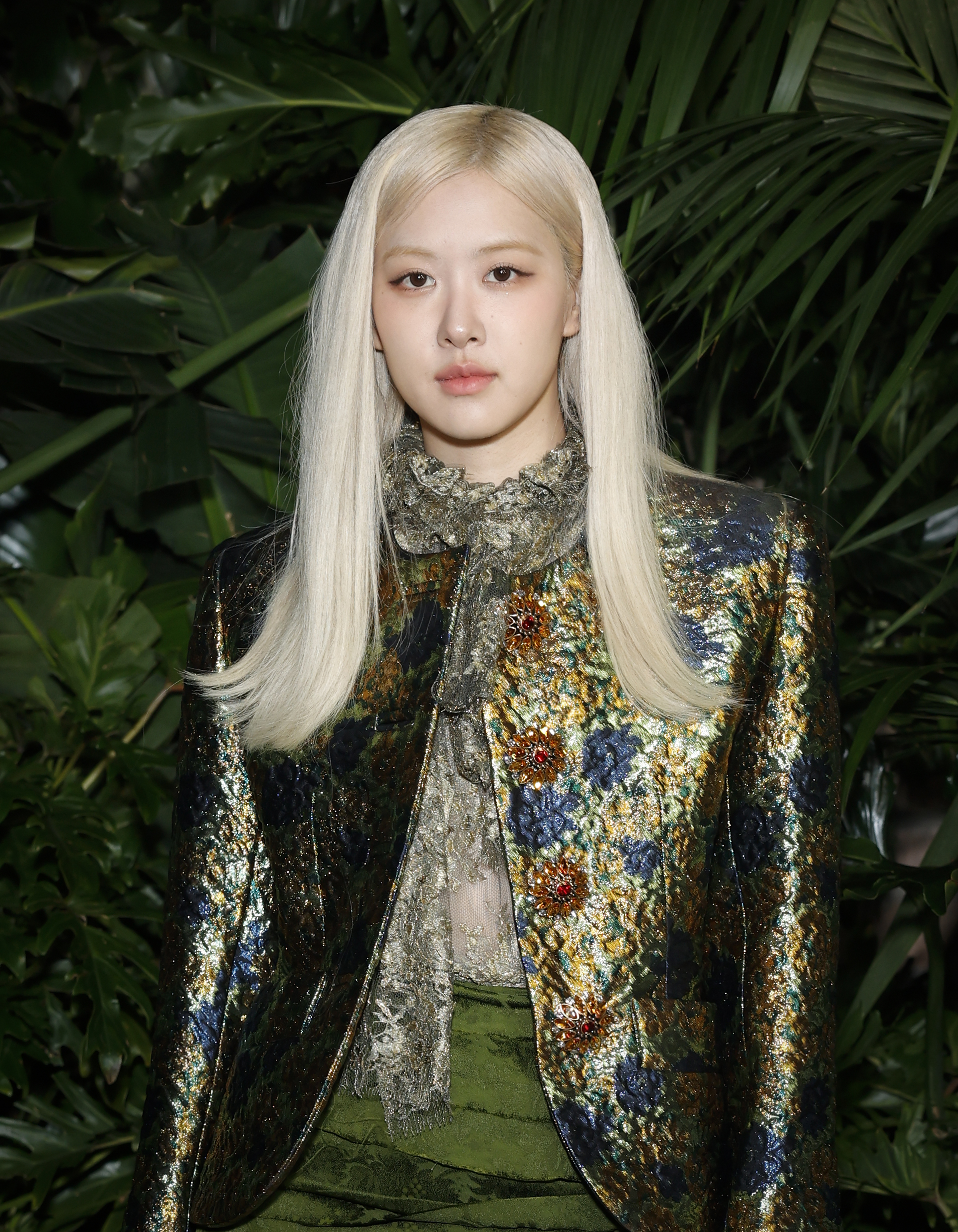 LOS ANGELES, CALIFORNIA - FEBRUARY 28: Rosé attends the Saint Laurent x Vanity Fair Pre-Oscar Dinner on February 28, 2025 in Los Angeles, California. (Photo by Stefanie Keenan/Getty Images for Saint Laurent )