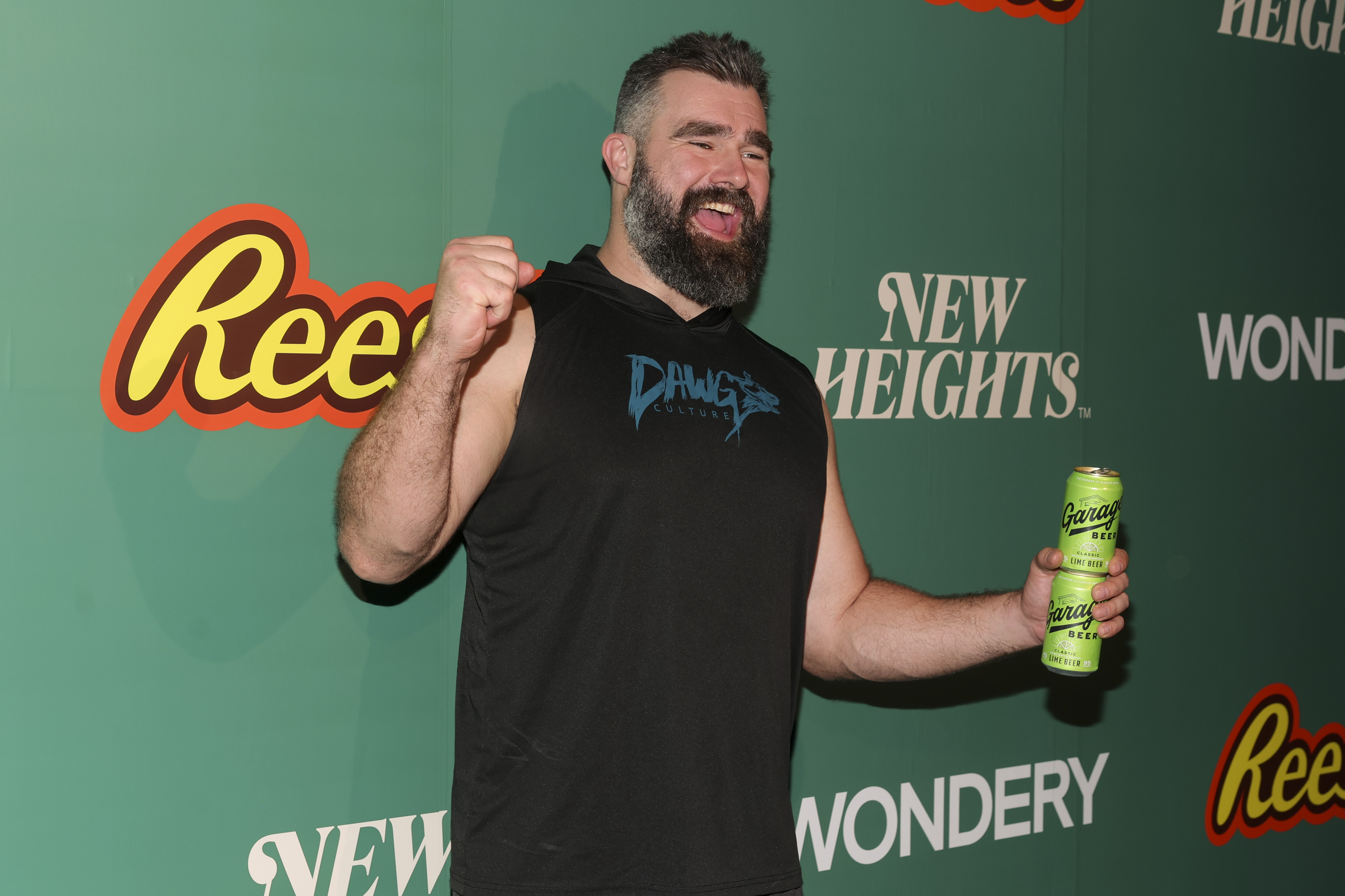 Jason Kelce at Wondery x The New Heights House Party on February 05, 2025 in New Orleans, Louisiana.