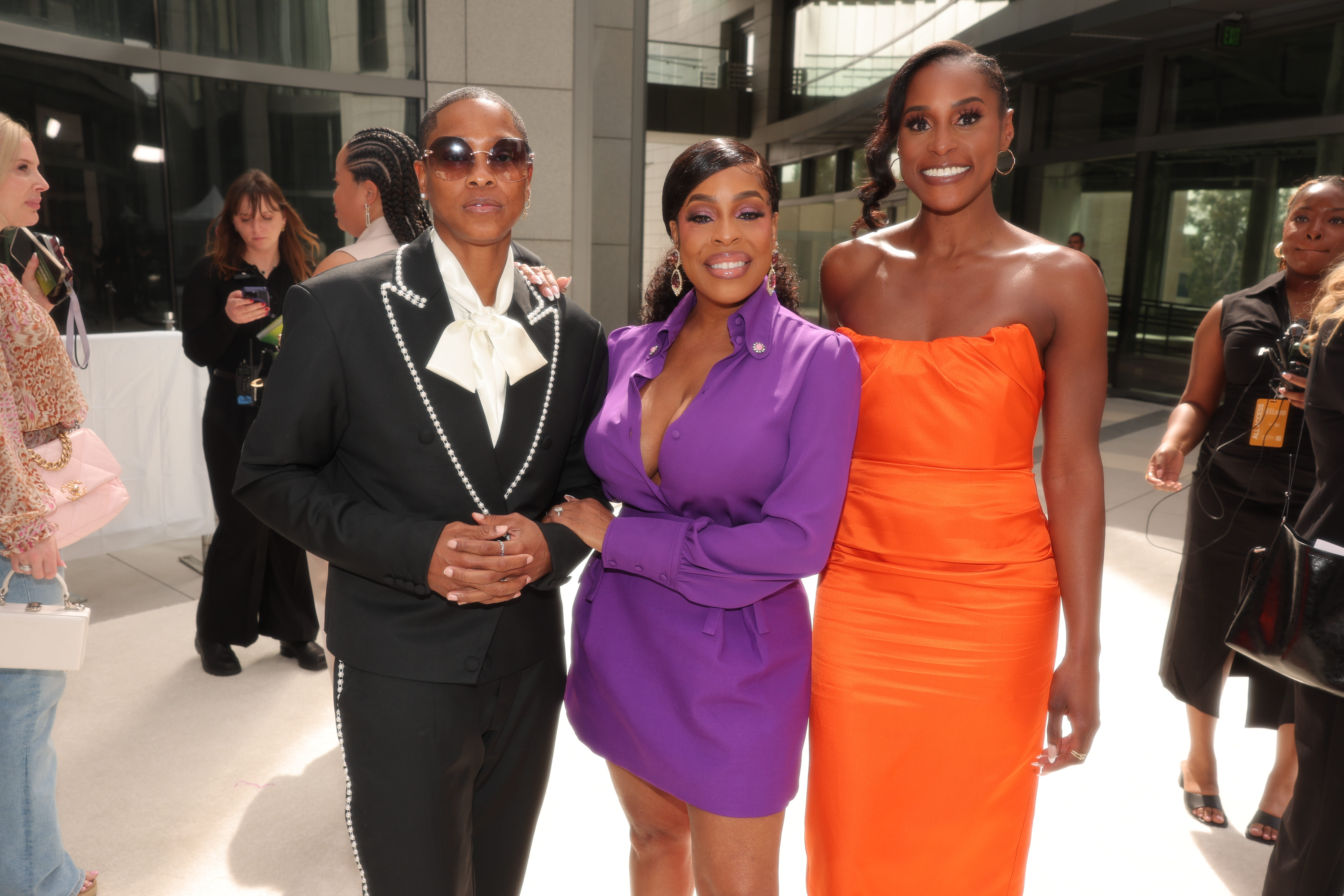 Jessica Betts, Niecy Nash Betts, Issa Rae at the ESSENCE Black Women In Hollywood Awards held at Fairmont Century Plaza Hotel on February 27, 2025 in Los Angeles, California.