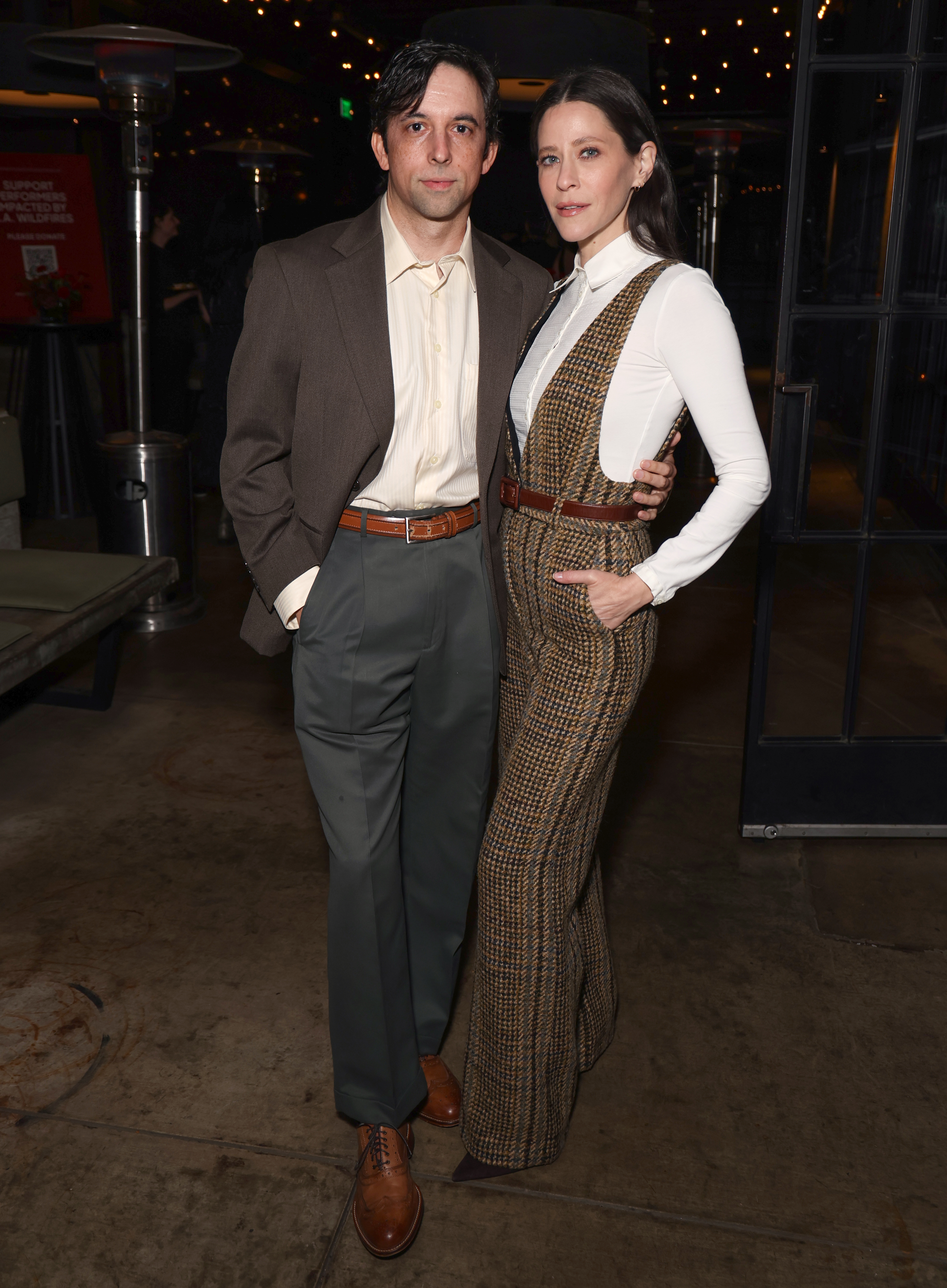 Joe Gillette and Jackie Tohn attend the SAG Awards Spotlight Dinner Hosted by Chef David Chang Presented by Campari® in support of the SAG-AFTRA Foundation on Tuesday, February 18, 2025 at Majordomo in Los Angeles.