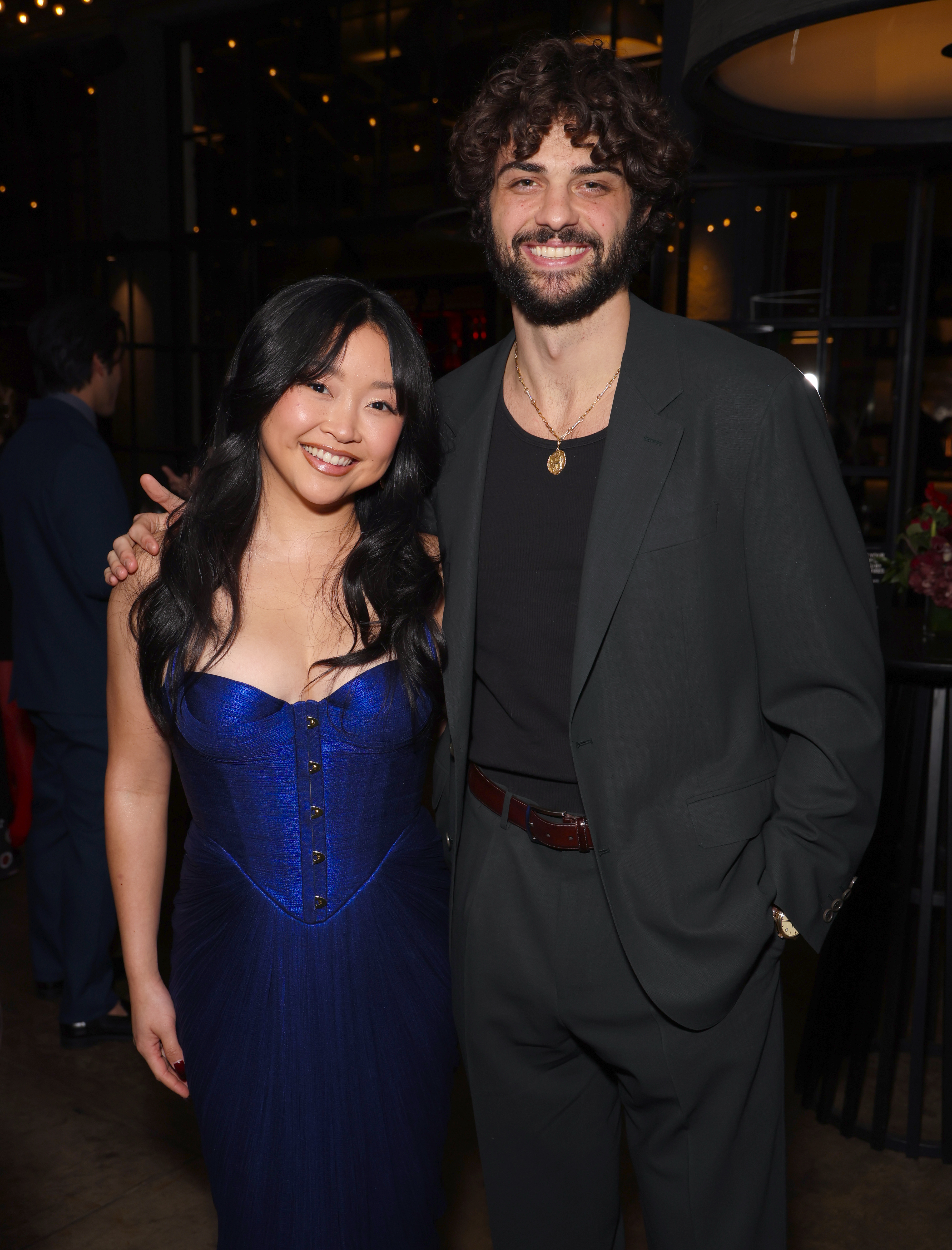 Lana Condor and Noah Centineo attend the SAG Awards Spotlight Dinner Hosted by Chef David Chang Presented by Campari® in support of the SAG-AFTRA Foundation on Tuesday, February 18, 2025 at Majordomo in Los Angeles.