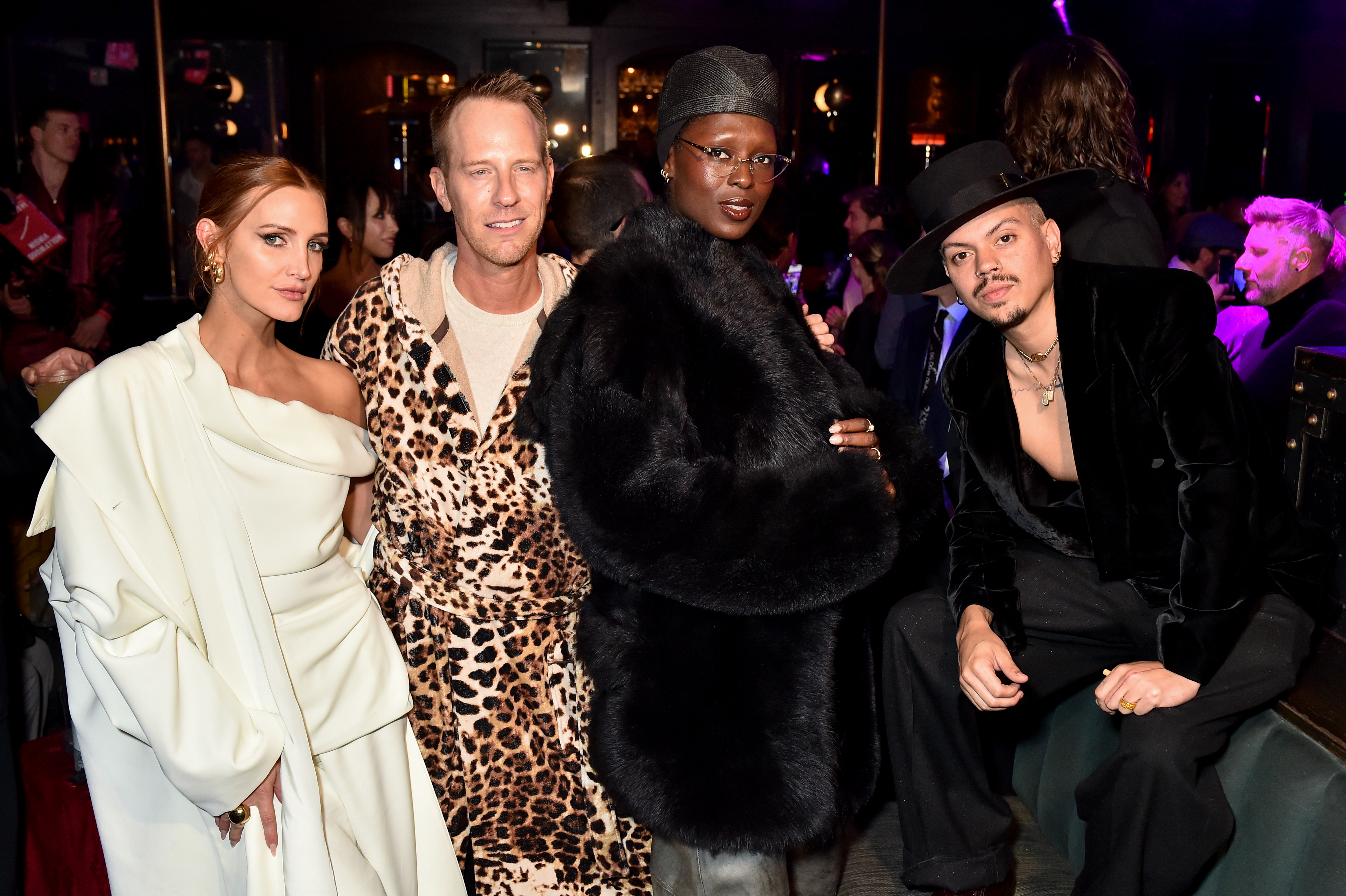 Ashlee Simpson, Jason Felts, Jodie Turner-Smith, Evan Ross at the "Hollywood Virgin" Launch Party hosted by Los Angeles Magazine held at The Abbey on February 5, 2025 in West Hollywood, California.
