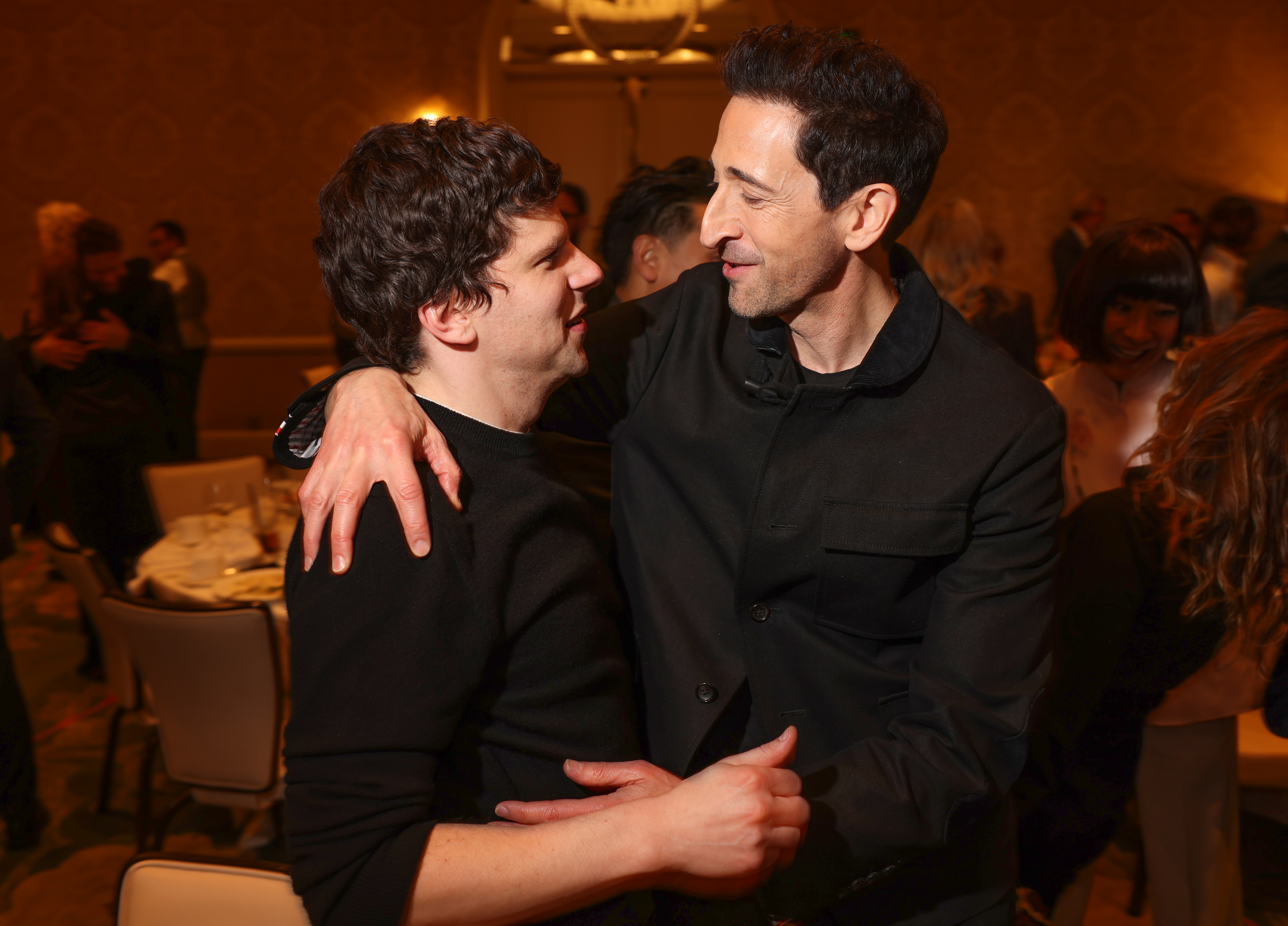 Jesse Eisenberg and Adrien Brody