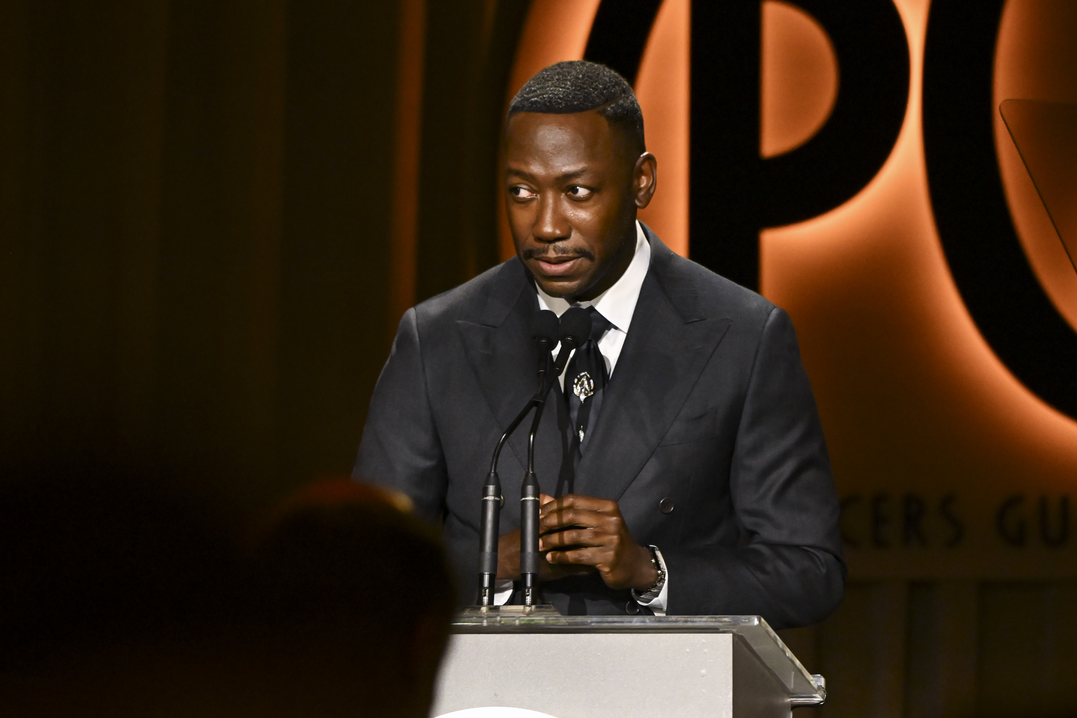 Lamorne Morris at the 36th Producers Guild of America Awards held at Fairmont Century Plaza on February 8, 2025 in Los Angeles, California.