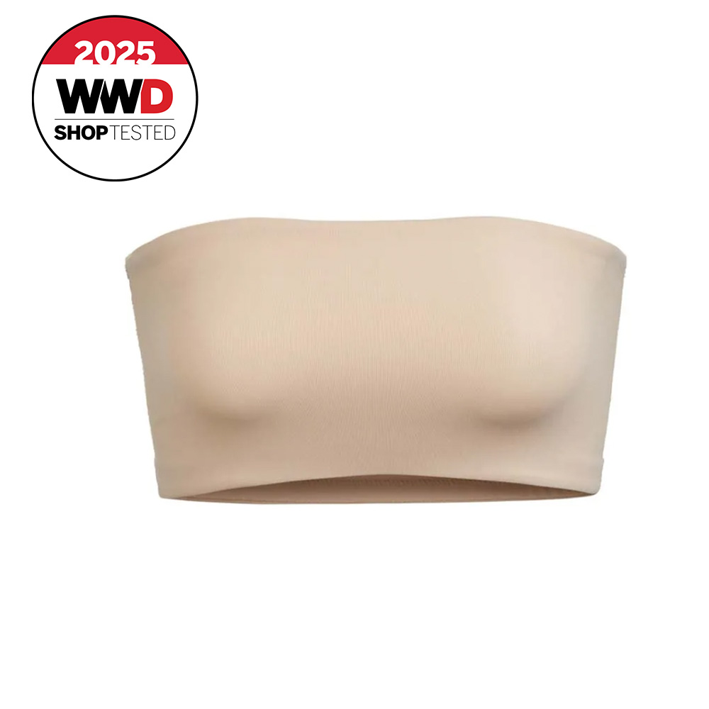 nude bandeau bra