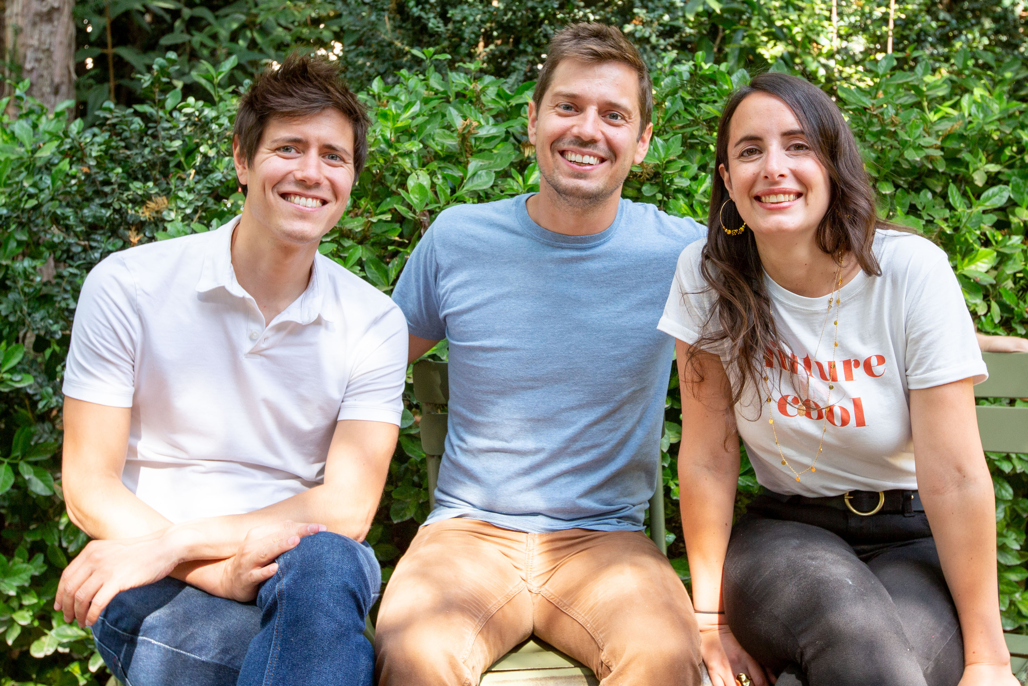 Yuka cofounders Julie Chapon, François Martin and Benoît Martin.