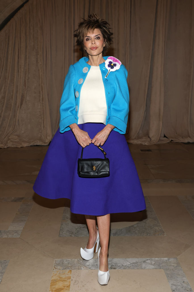 Lisa Rinna attends the Marc Jacobs spring 2025 fashion show on Feb. 3 in New York.