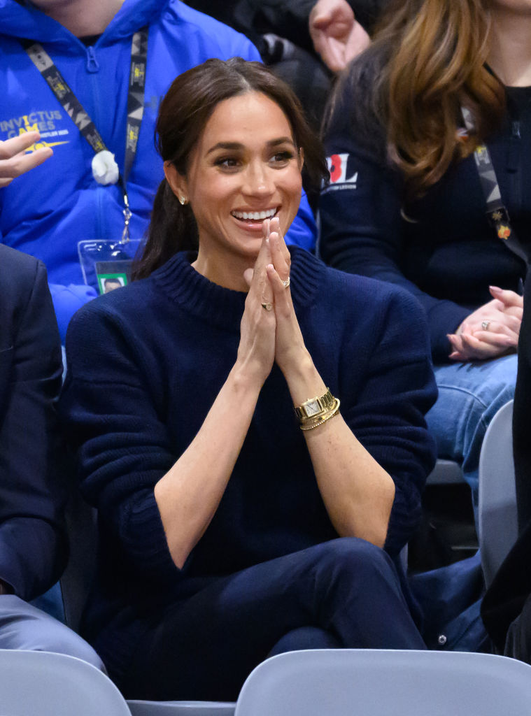 Meghan, Duchess of Sussex during day one of the 2025 Invictus Games on Feb. 9 in Vancouver, Dôen, Veronica Beard, Cartier, Princess Diana