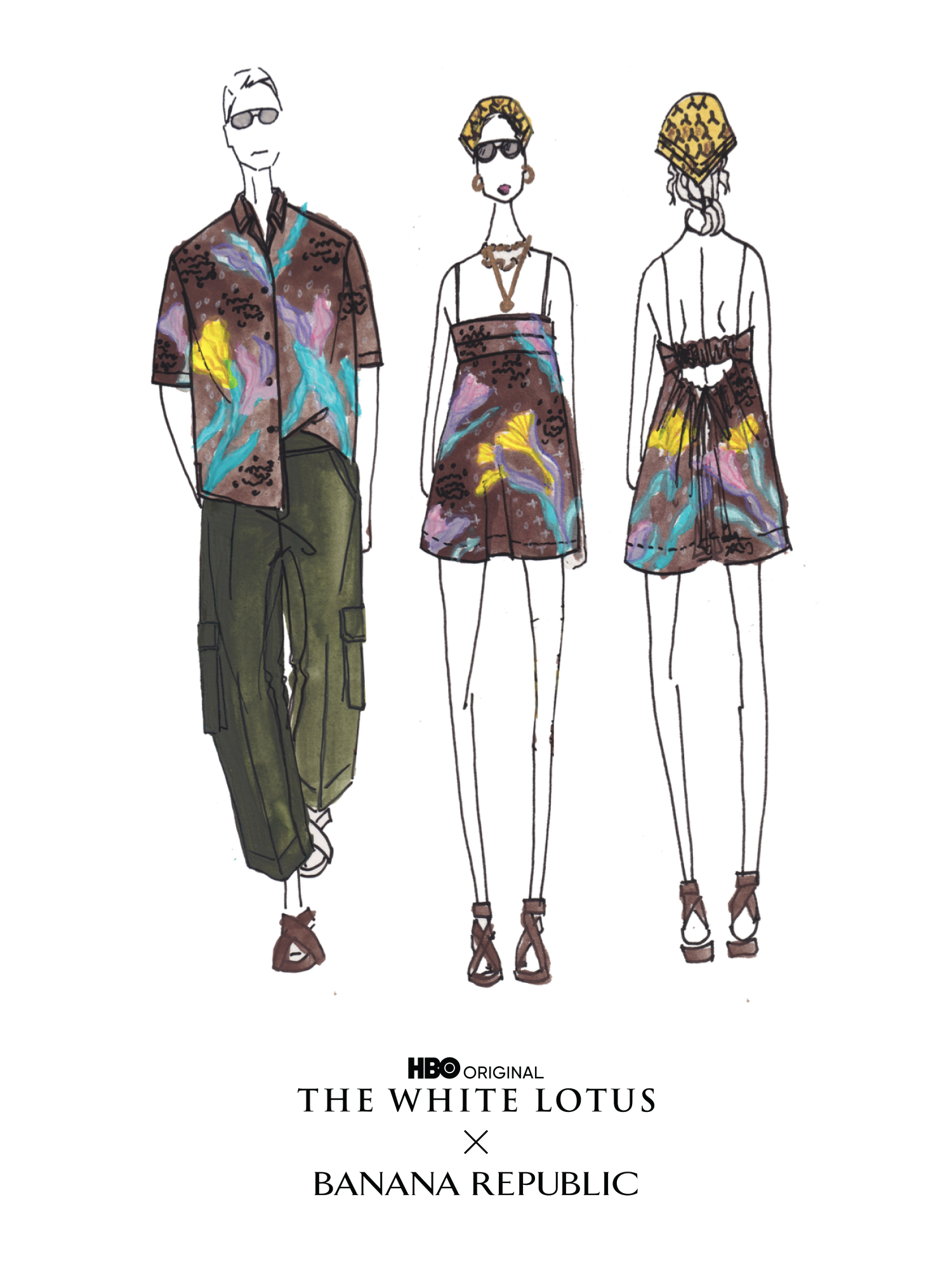 Banana Republic x The White Lotus clothing collection collaboration, hbo season 3