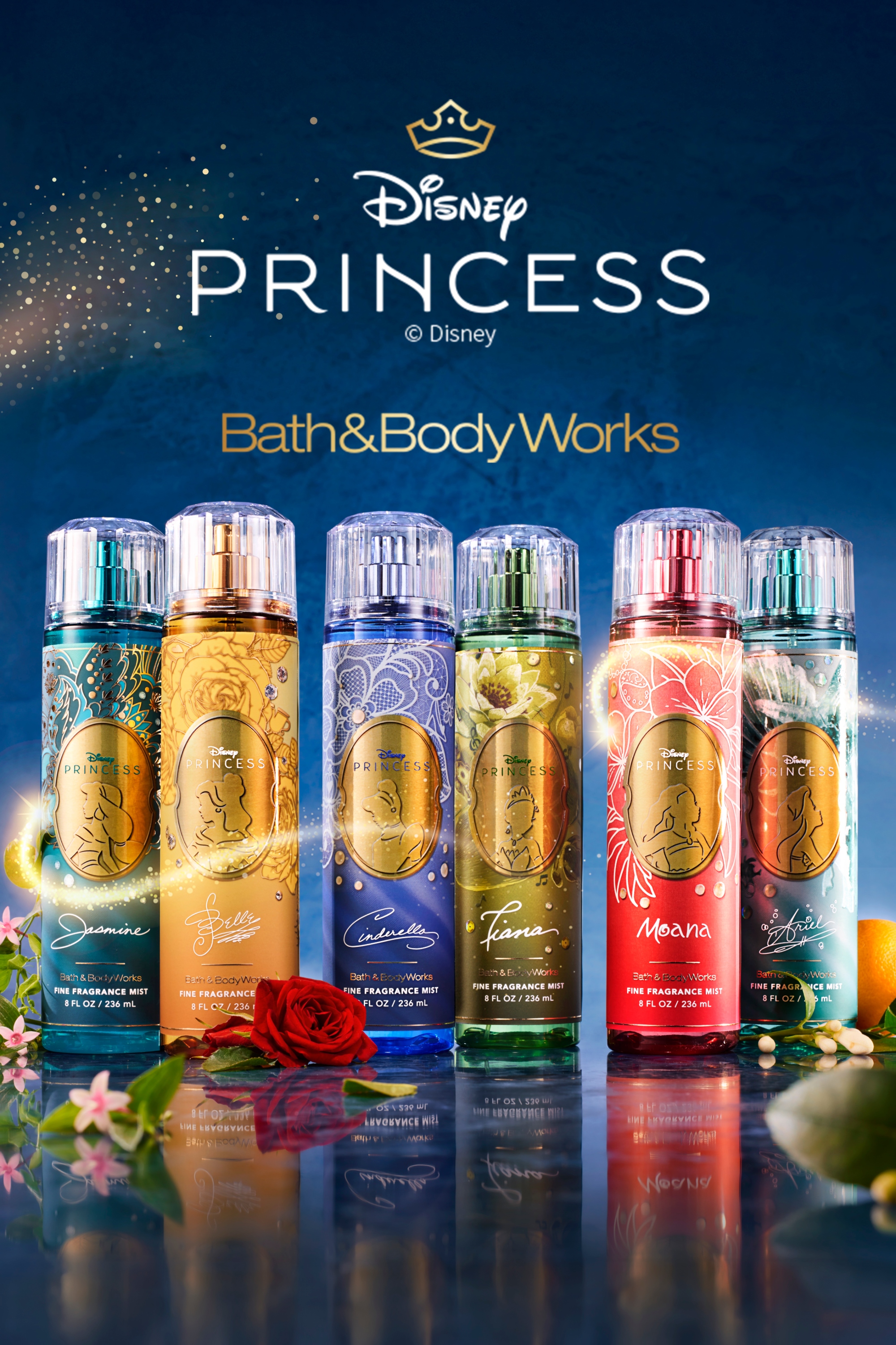 Bath & Body Works, Disney Princesses, collaboration, hand soaps, candles, body mists