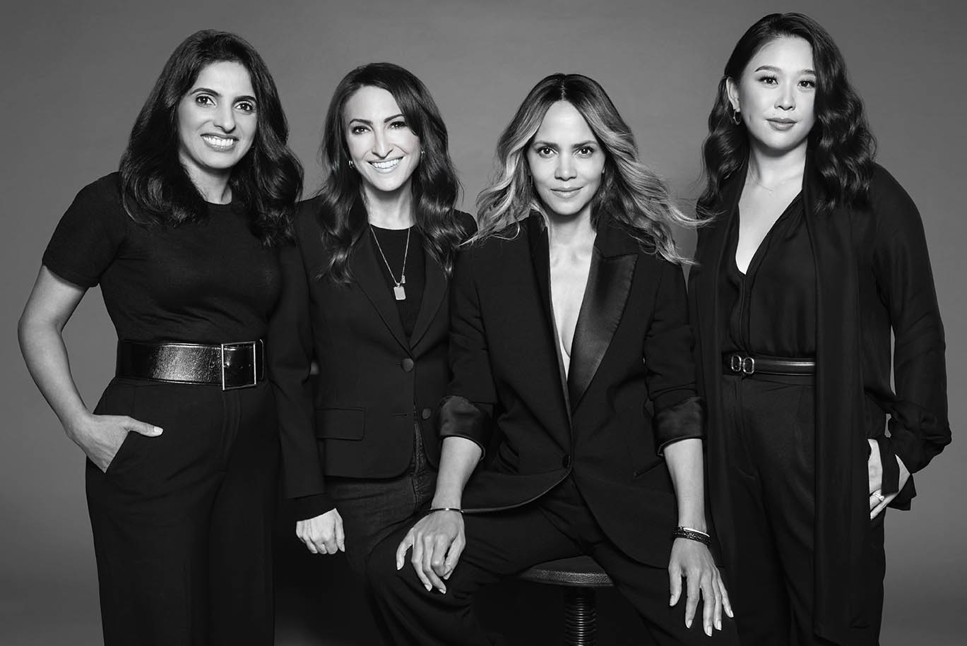 Halle Berry (center) for Respin Health
