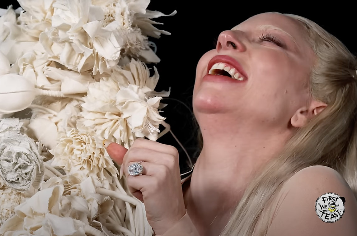 lady gaga hot ones engagement ring