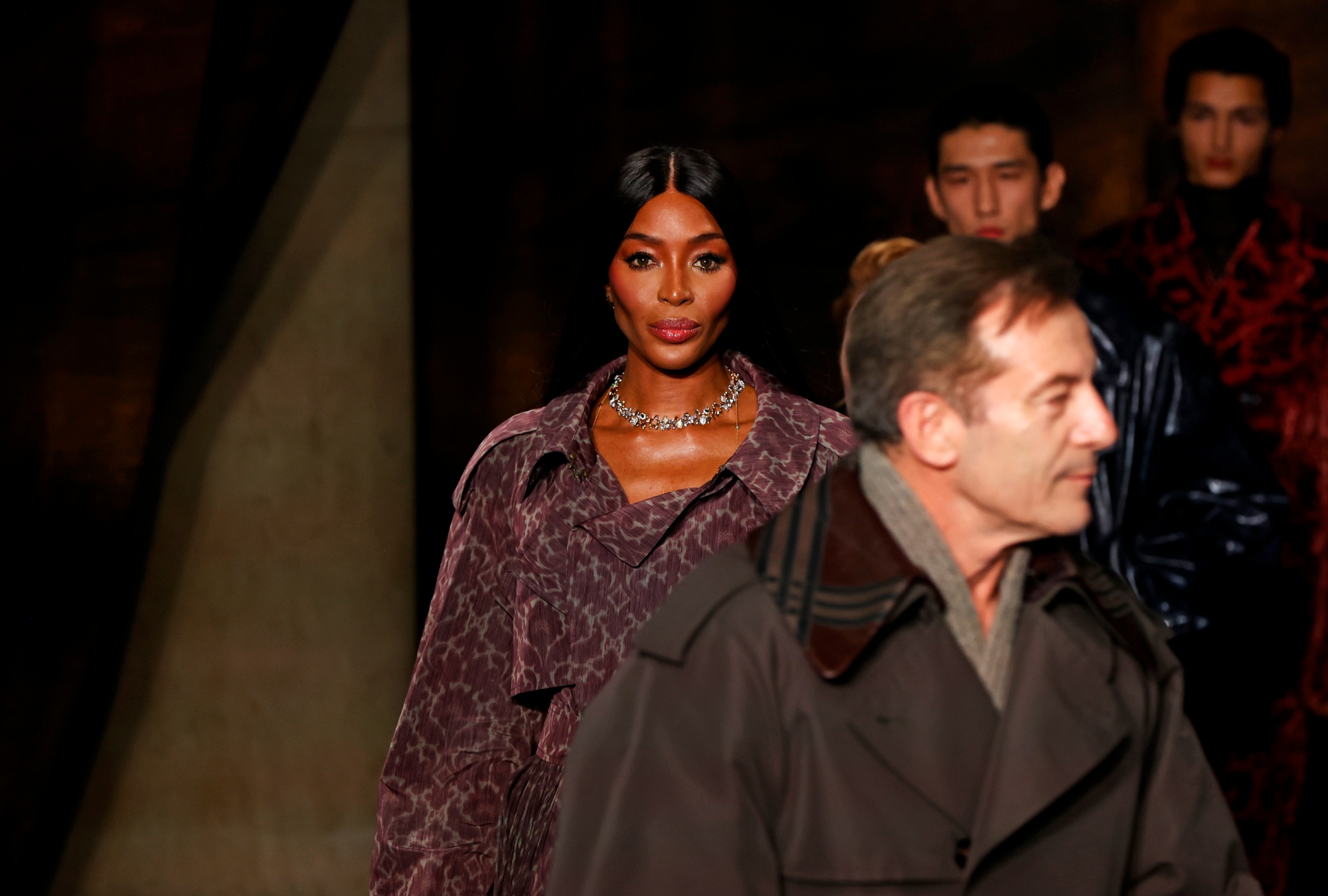 Naomi Campbell, Burberry, London Fashion Week, runway