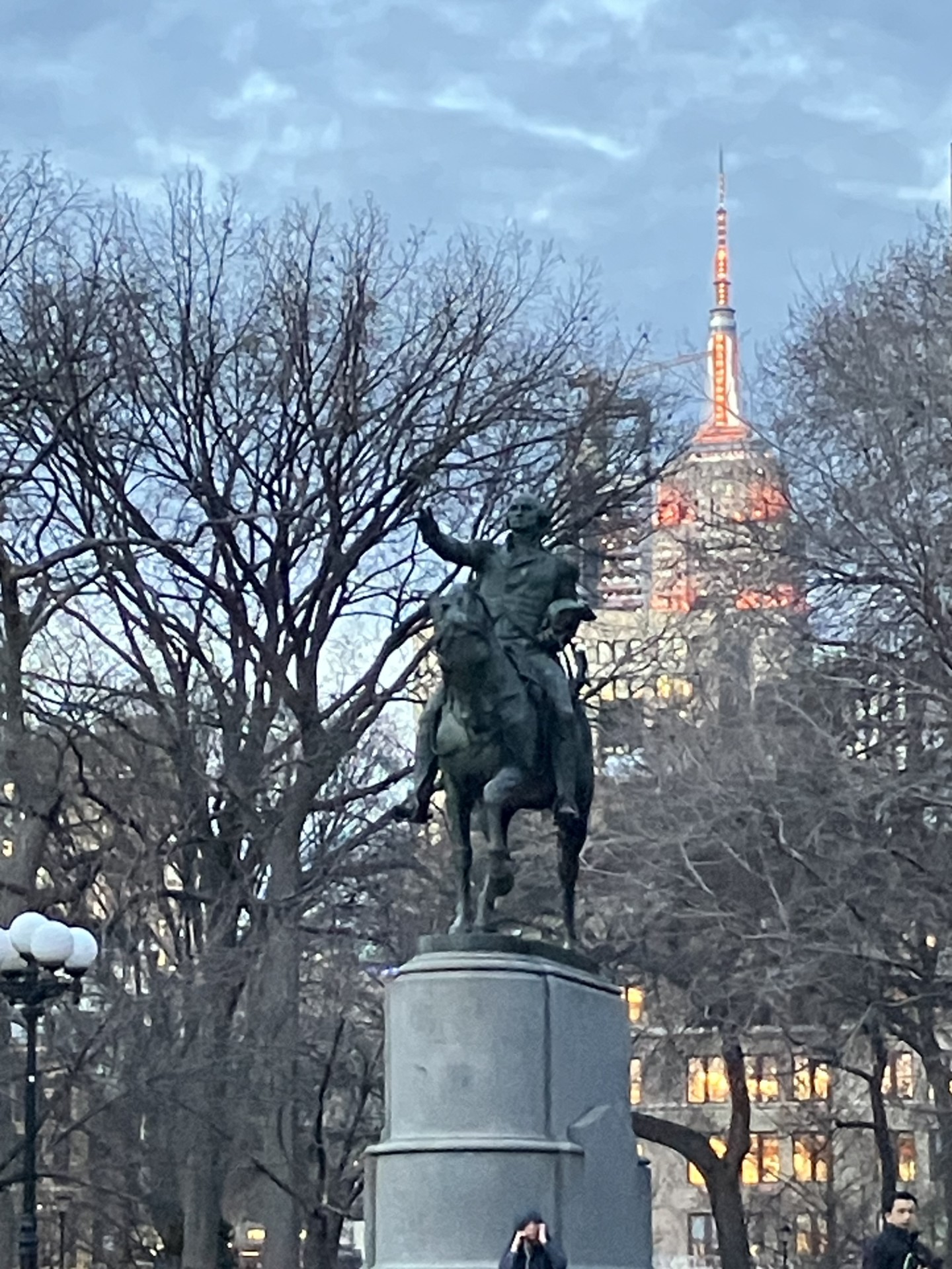 George Washington in Union Square Park.