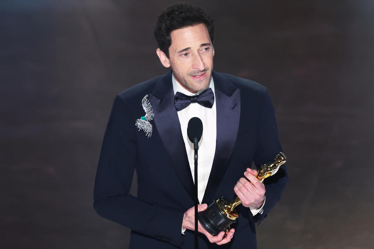 Adrien Brody at the 97th Oscars held at the Dolby Theatre on March 2, 2025 in Hollywood, California.
