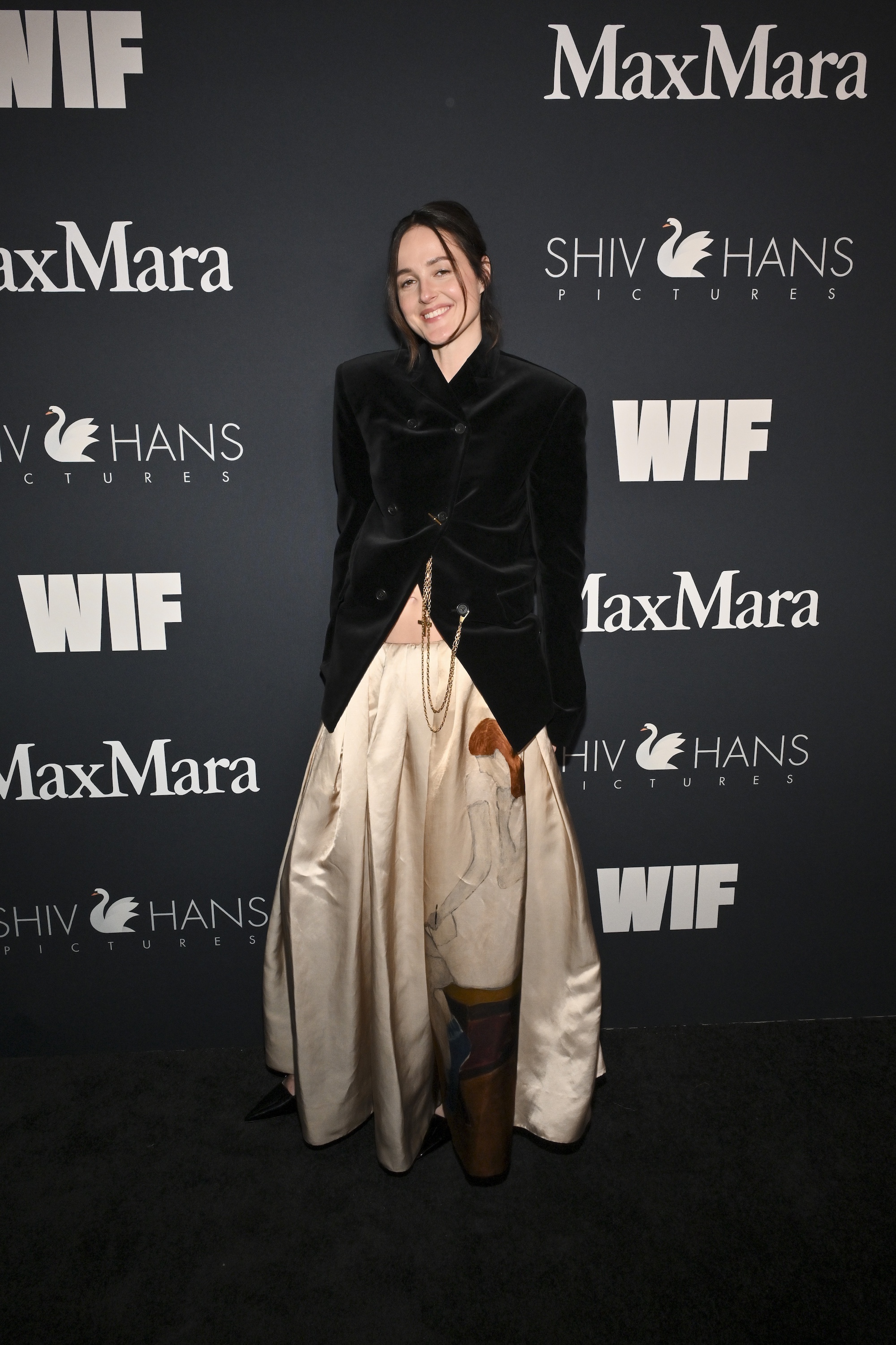 Renate Reinsve wearing Khaite fall 2026 at the WIF Oscars Nominees Celebration held at the Wheelhouse on Friday in Los Angeles, Calif. celebrity style, Oscar weekend style, pre-Oscar party, best actress nominee