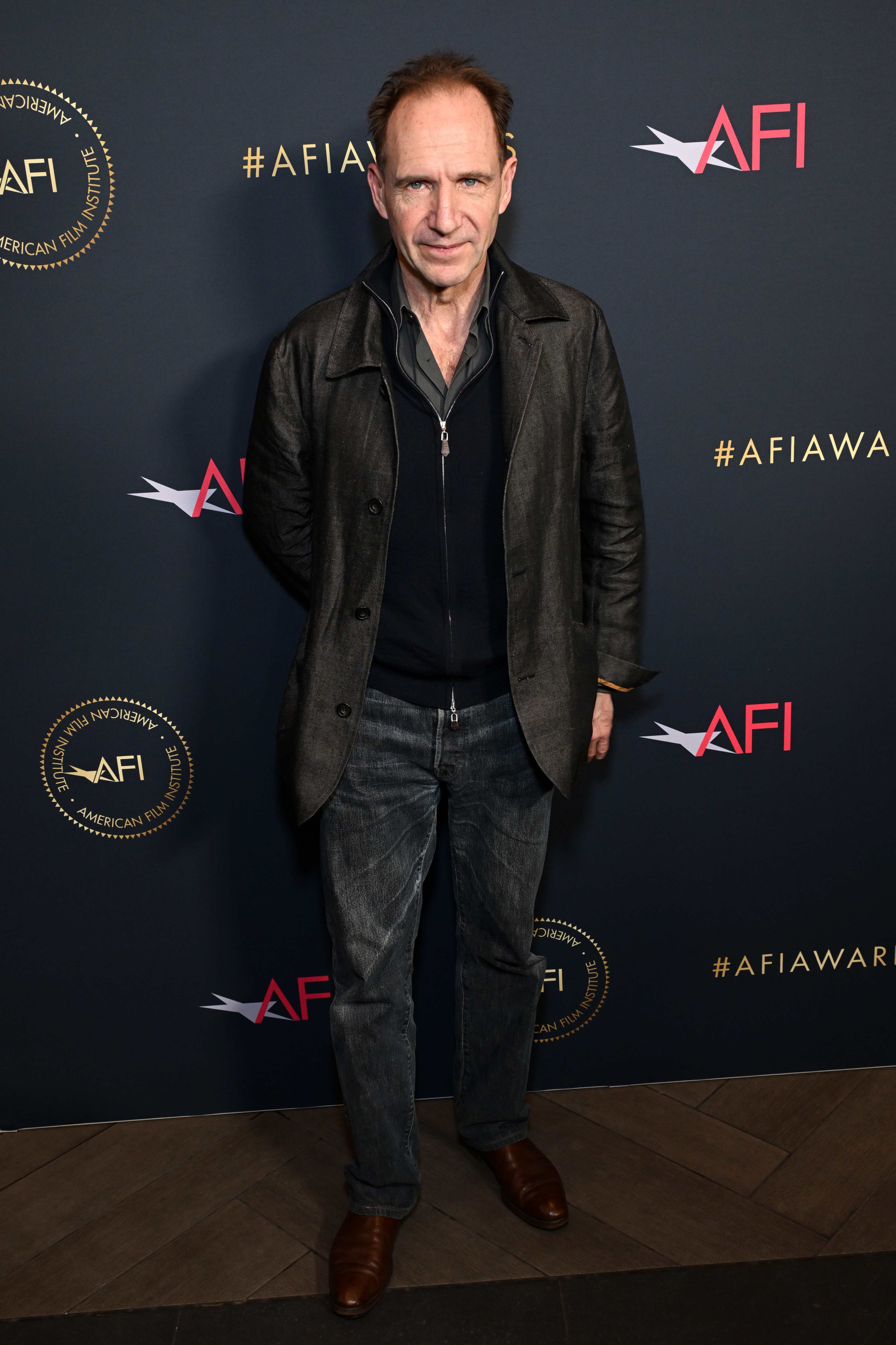 LOS ANGELES, CALIFORNIA - FEBRUARY 06: Ralph Fiennes attends the AFI Awards at Four Seasons Hotel Los Angeles at Beverly Hills on February 06, 2025 in Los Angeles, California. (Photo by Michael Kovac/Getty Images for AFI)