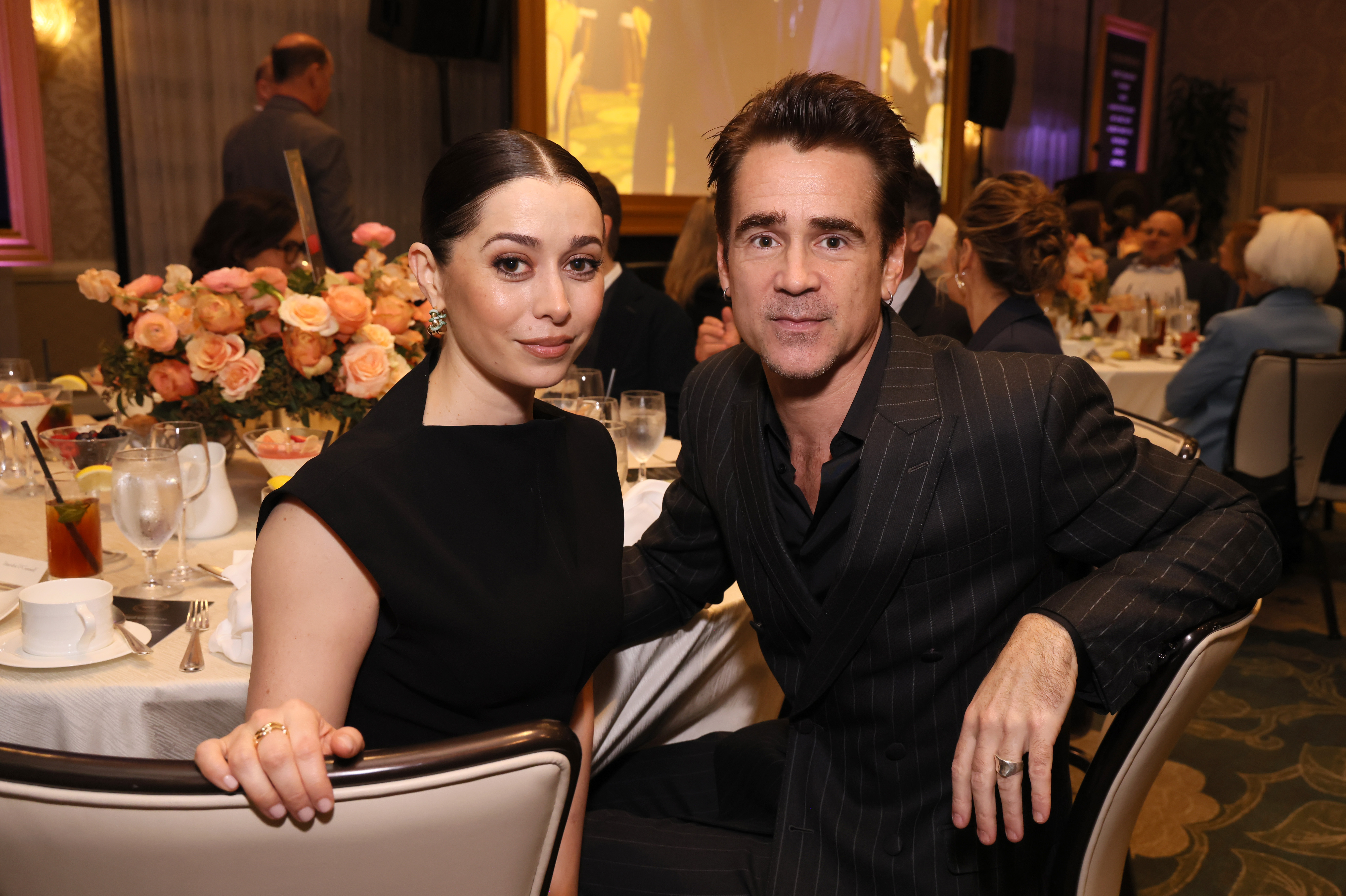 LOS ANGELES, CALIFORNIA - FEBRUARY 06: (L-R) Cristin Milioti and Colin Farrell attend the AFI Awards at Four Seasons Hotel Los Angeles at Beverly Hills on February 06, 2025 in Los Angeles, California. (Photo by Rodin Eckenroth/Getty Images for AFI)