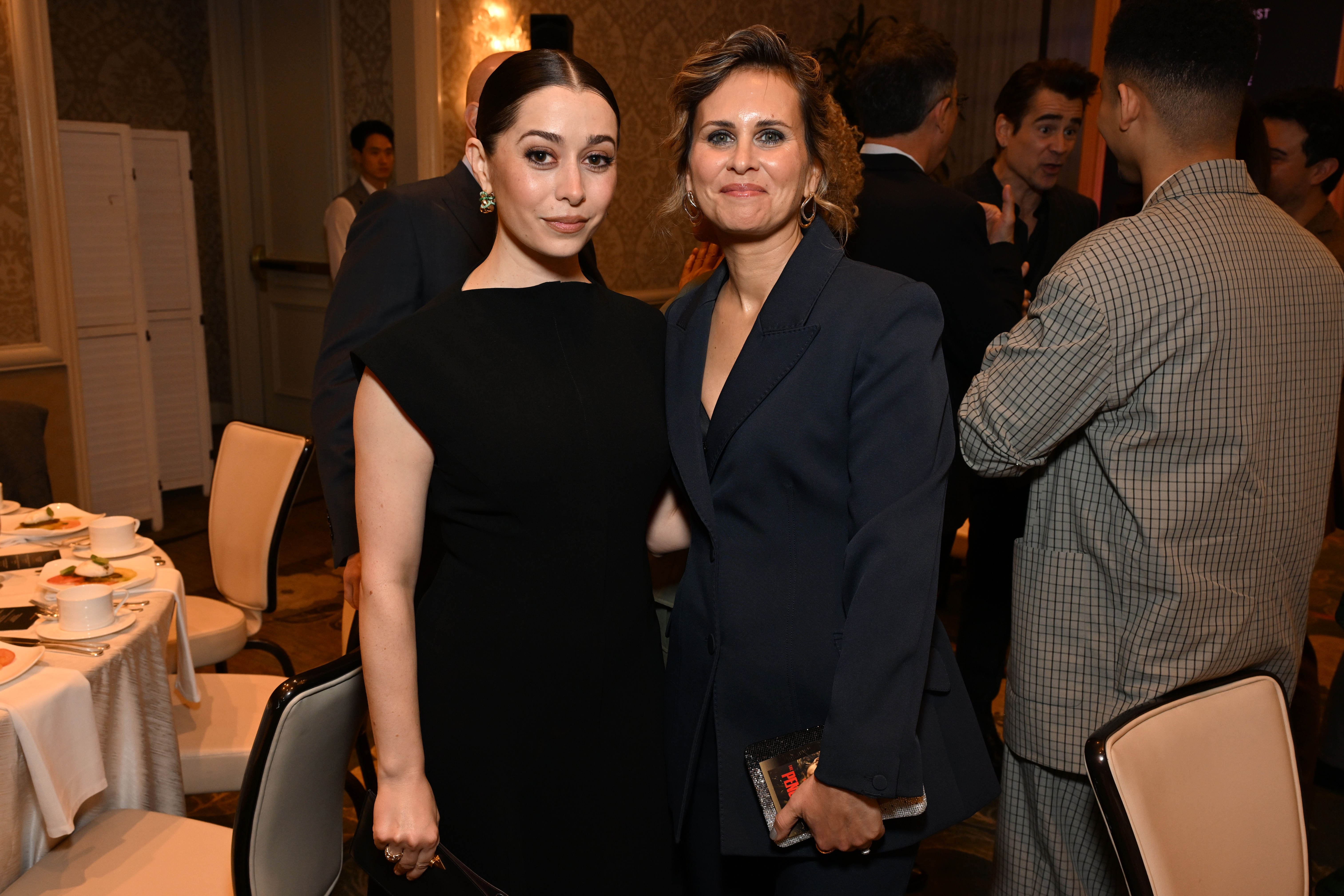 LOS ANGELES, CALIFORNIA - FEBRUARY 06: (L-R) Cristin Milioti and Lauren LeFranc attend the AFI Awards at Four Seasons Hotel Los Angeles at Beverly Hills on February 06, 2025 in Los Angeles, California. (Photo by Michael Kovac/Getty Images for AFI)