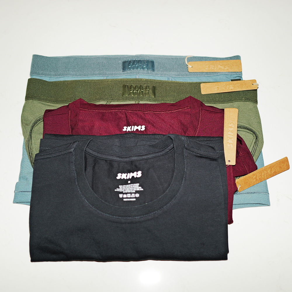 WWD Shop Commerce Director Adam Mansuroglu tests and reviews Skims' Mens T-shirts and briefs. Captured with the Leica Q3 Camera.