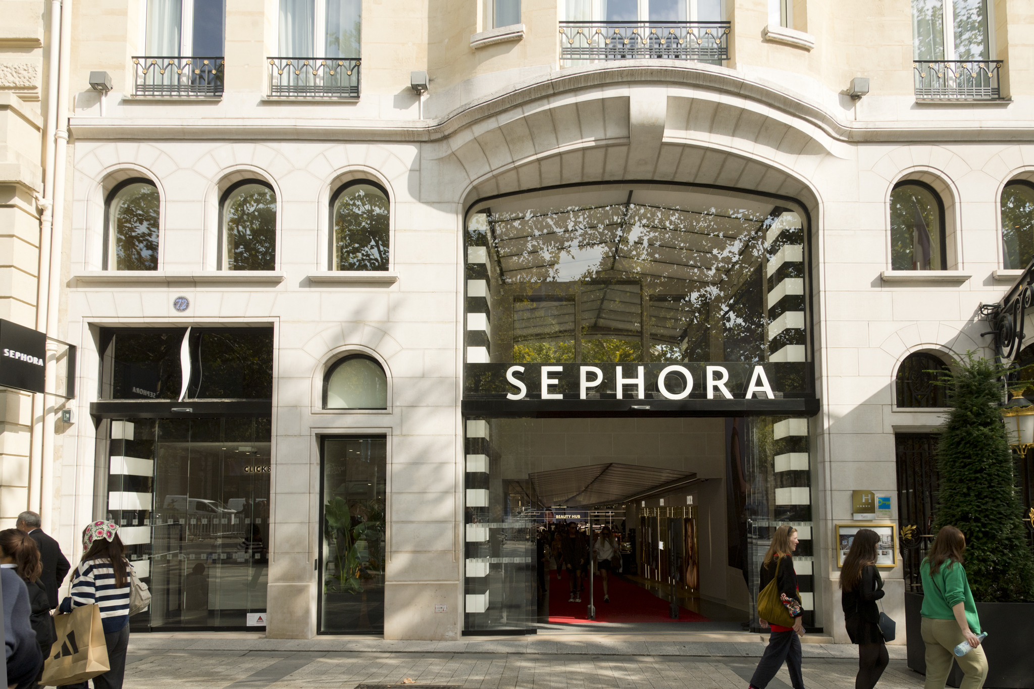 The Sephora store on Avenue des Champs-Élysées in Paris