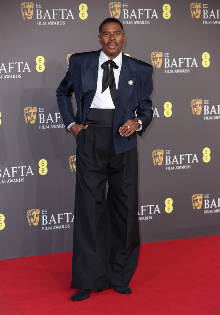 Colman Domingo at the 2024 BAFTAs, red carpet, Boss, Omega, Tiffany & Co.