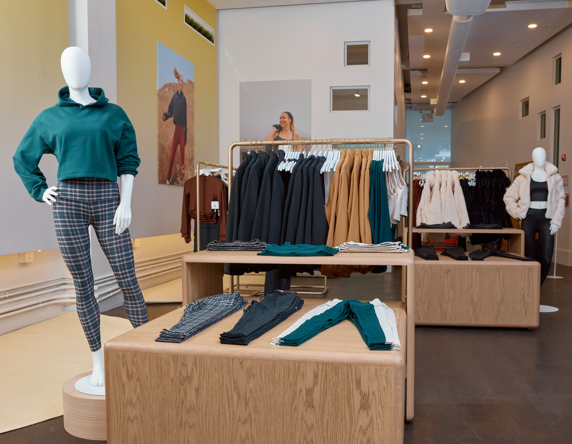 Beyond Yoga pop up store in New York.