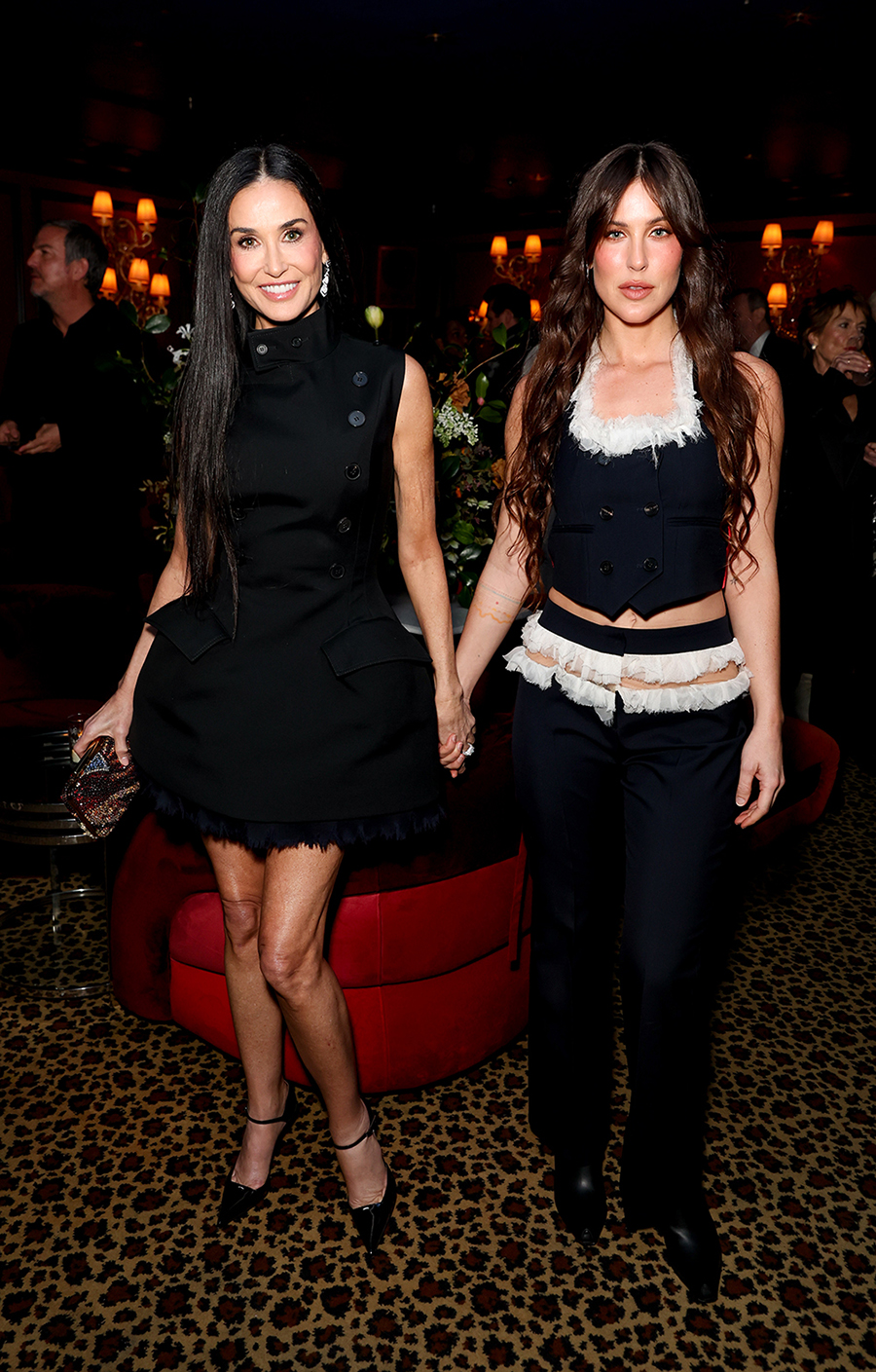LONDON, ENGLAND - FEBRUARY 16: Demi Moore and Scout LaRue Willis attend the Netflix BAFTA After Party at The Twenty Two on February 16, 2025 in London, England. (Photo by Hoda Davaine/Dave Benett/Getty Images for Netflix)