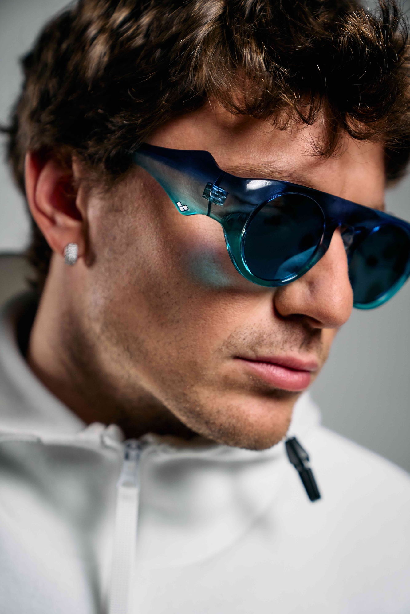 Italian Olympic swimmer Nicolò Martinenghi fronting the Arena eyewear campaign.