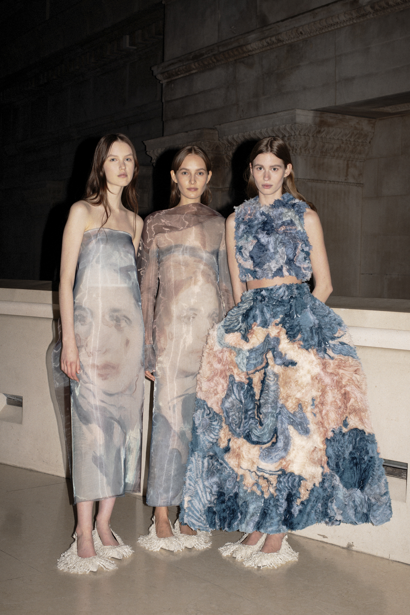 Backstage at Erdem Fall 2025 Ready-to-Wear Collection at London Fashion Week