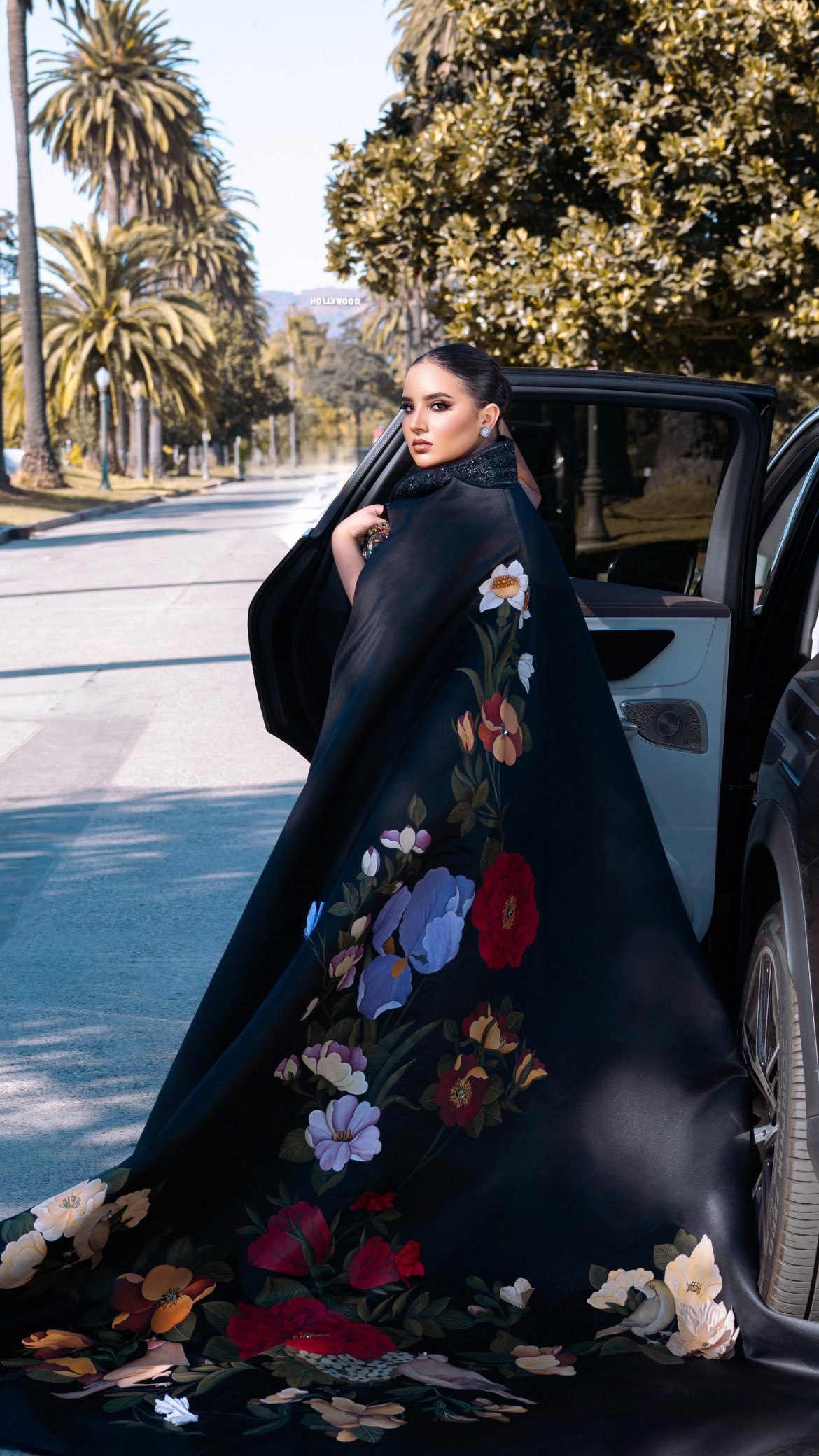 Anissa Asabban presenting the persian Couture Brand Zima Maison in Hollywood.